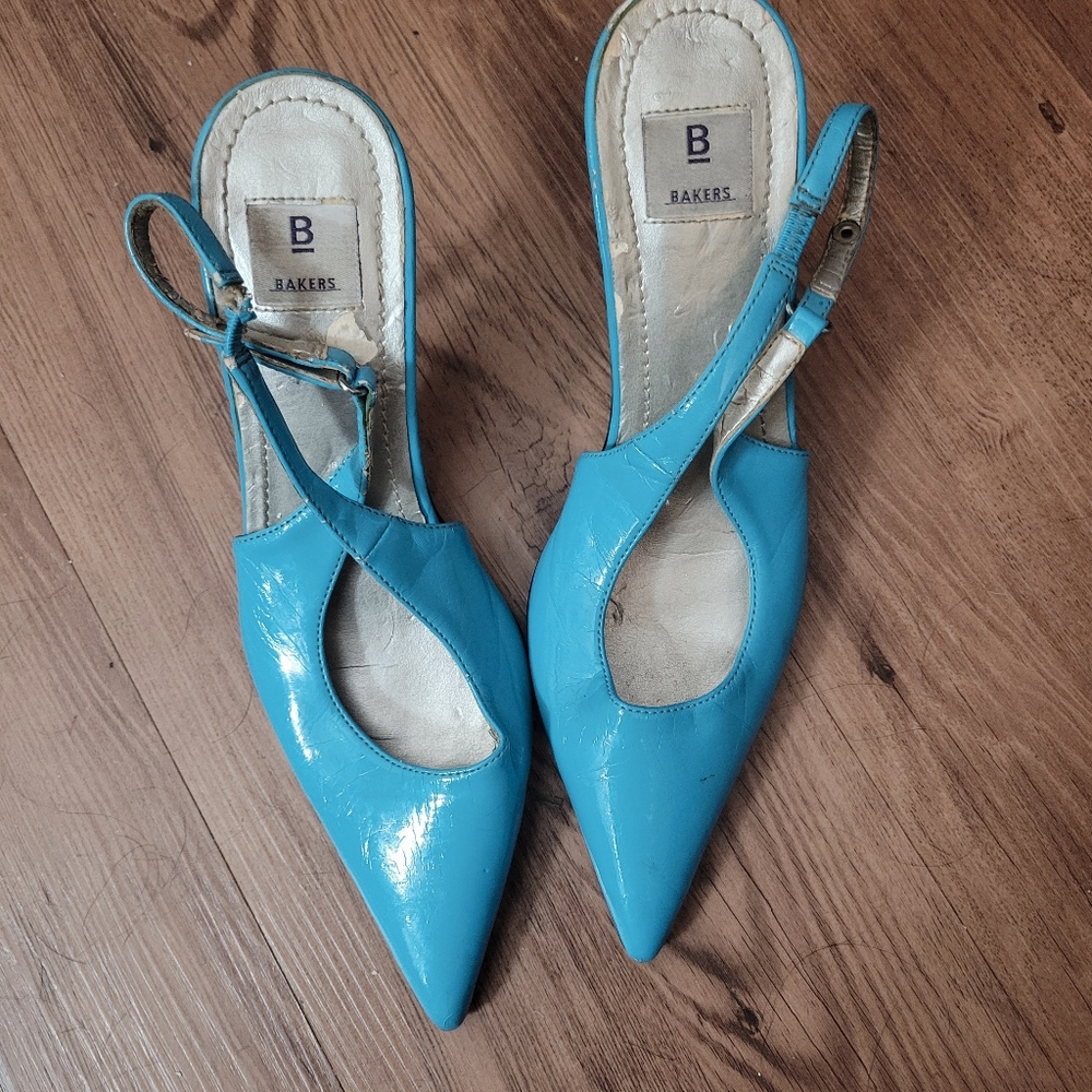 Bakers Women's Vibrant Blue Slingback Heels